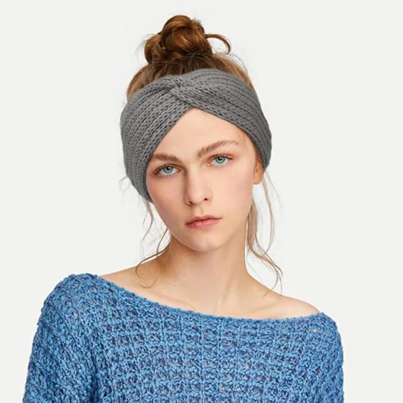 Wygodne opaski na głowę z dzianiny poliestrowej