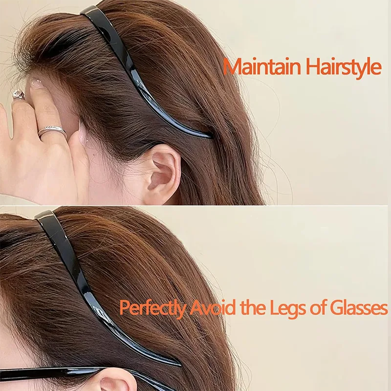 Flexible Eyeglasses Leg Design Women Plastic Headbands